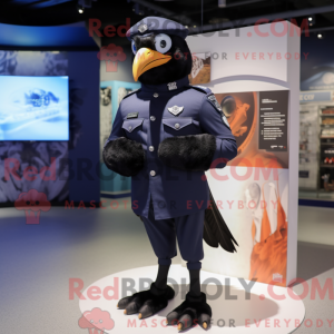 Navy Crow mascot costume...