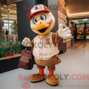 Tan Tyrkiet maskot kostume...