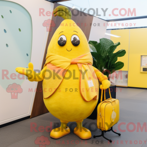 Lemon Yellow Mango mascot...