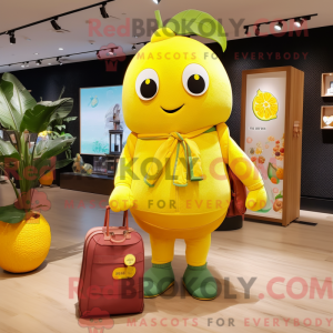 Lemon Yellow Mango mascot...