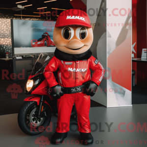 Rød Moussaka maskot kostume...