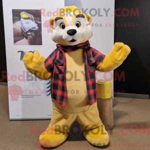 Yellow Ferret mascot...