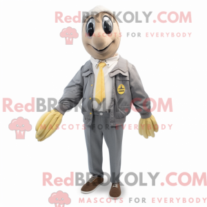Grå Baa maskot kostume...