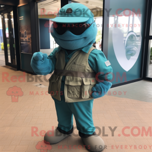 Costume mascotte de Marine...