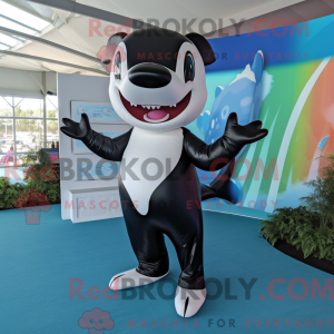 Killer Whale mascot costume...