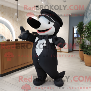 Killer Whale mascot costume...