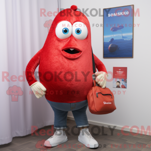 Rød Shakshuka maskot...