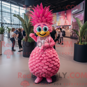 Maskottchenkostüm Pink Aas...