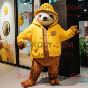 Yellow Giant Sloth mascot...
