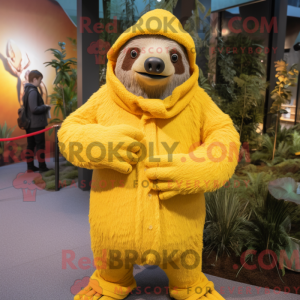 Yellow Giant Sloth mascot...