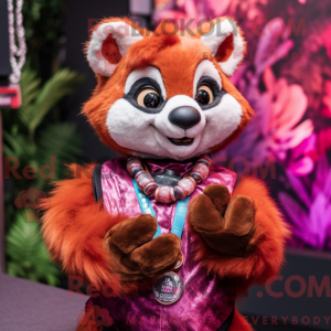 Magentaroter Roter Panda...