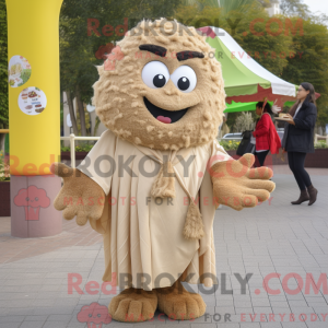 Tan Falafel mascottekostuum...