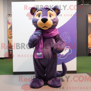 Purple Panther mascot...