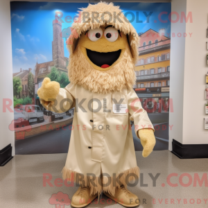 Personaggio mascotte beige...