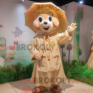Personaggio mascotte beige...