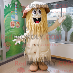 Personaggio mascotte beige...