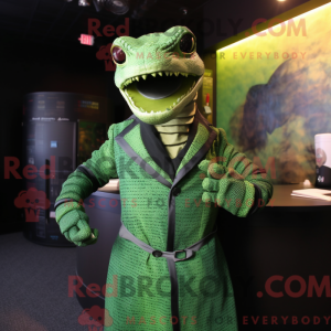 Grøn Titanoboa maskot...