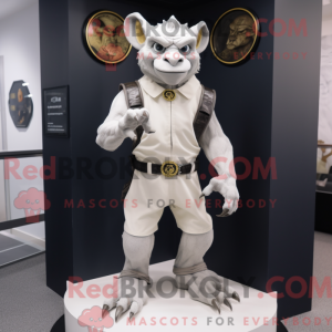 White Gargoyle mascot...