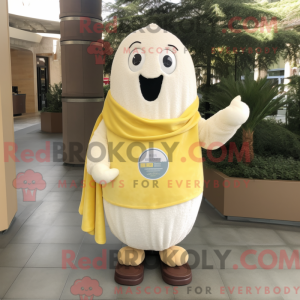 Cream Lemon mascot costume...