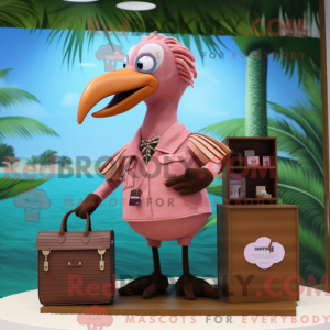 Brun Flamingo maskot...