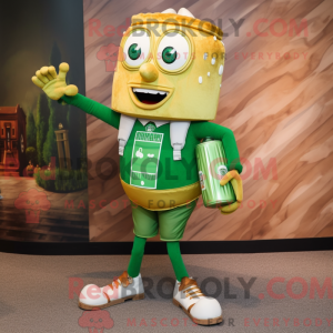 Gold Green Beer maskot...