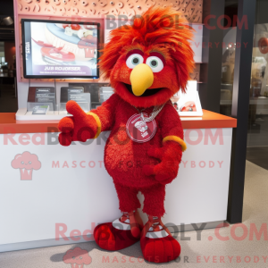 Red Chicken Parmesan mascot...