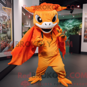 Orange Chupacabra maskot...
