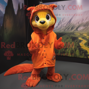 Orange Chupacabra mascot...