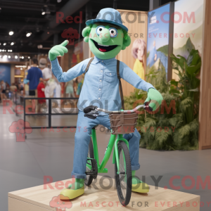 Green Unicyclist mascot...