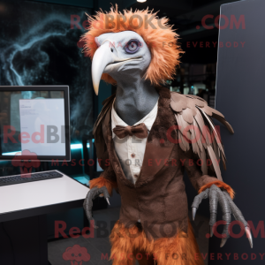 Rust Vulture mascot costume...