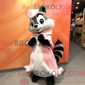 Postava maskota Peach Skunk...