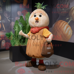 Rust Turnip mascot costume...
