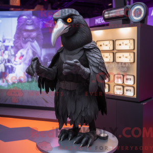 Black Crow mascot costume...