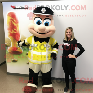 Olive Fire Fighter mascot...