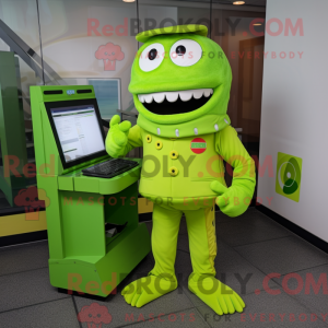 Lime Green Computer...