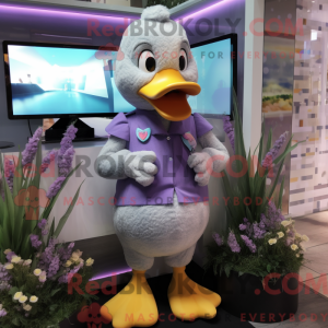 Lavender Duck Maskottchen...