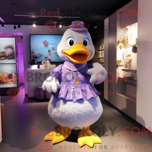 Lavender Duck mascot...