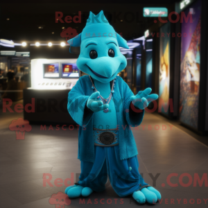 Turquoise Magician mascot...