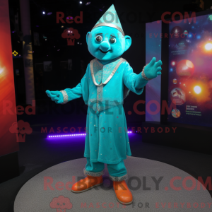 Turquoise Magician mascot...