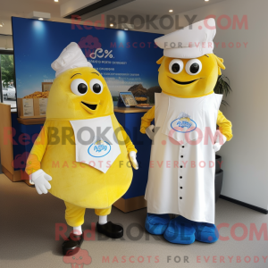 Cream Fish And Chips mascot...