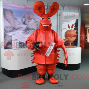 Disfraz de mascota Lobster...