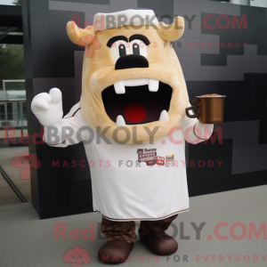 Cream Bbq Ribs mascot...