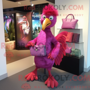 Magenta Dodo Bird maskot...