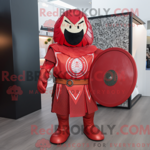 Red Celtic Shield mascot...