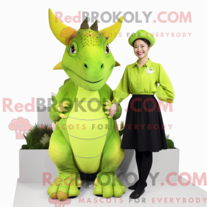 Limegrønn Triceratops...