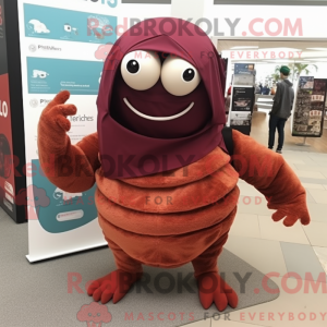 Maroon Hermit Crab mascot...