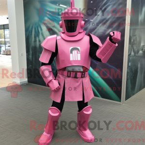 Pink Spartan Soldier mascot...