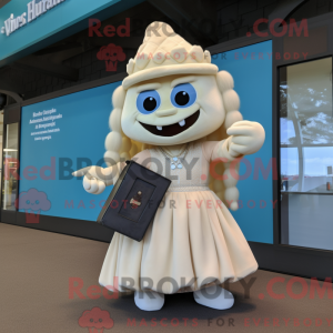 Cream Mermaid maskot...