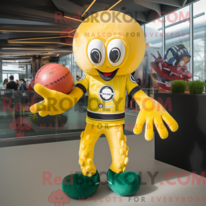 Yellow Octopus mascot...