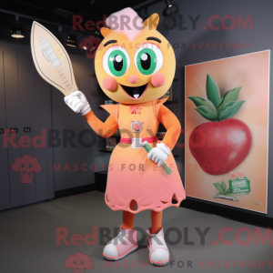 Peach Knife Thrower mascot...